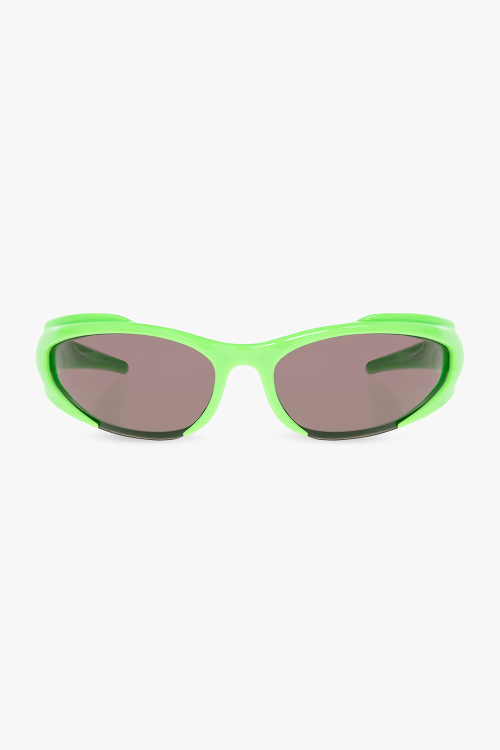 Green 'Reverse Xpander Rectangle' sunglasses Balenciaga